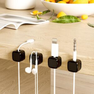 Clip magnetiche per cavi sotto scrivania (6 pezzi)